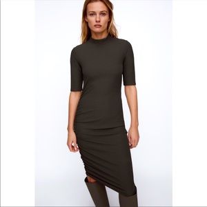 Zara Ribbed Collared Dress